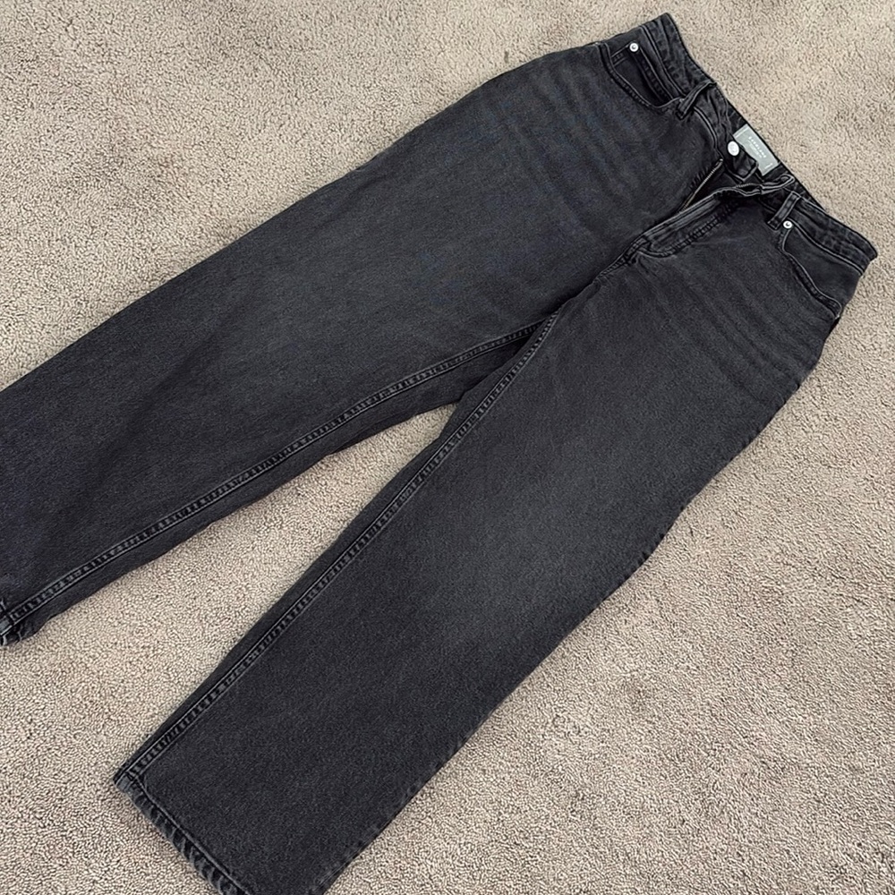 EverLane 31 Regular High-Rise Jeans, Organic Cotton Black